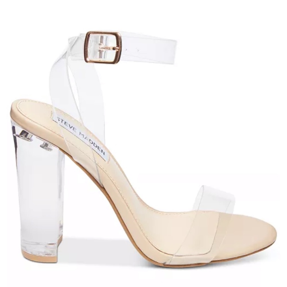 Steve Madden Clear “Camille” Heel